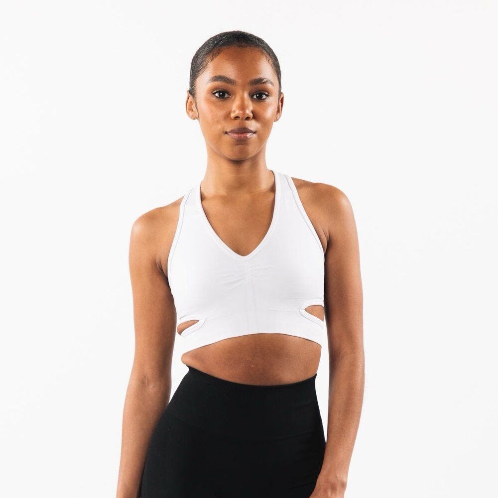 Alphalete Stratus Bra White Size Small